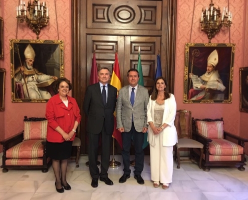 Encuentro con el alcalde de Sevilla y el Embajador Yuri Korchagin