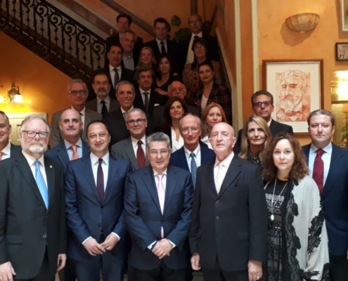 Recepción de la Asociación Cuerpo Consular de Sevilla a los Sres Delegados y Subdelegados del Gobierno de España, respectivamente en Sevilla